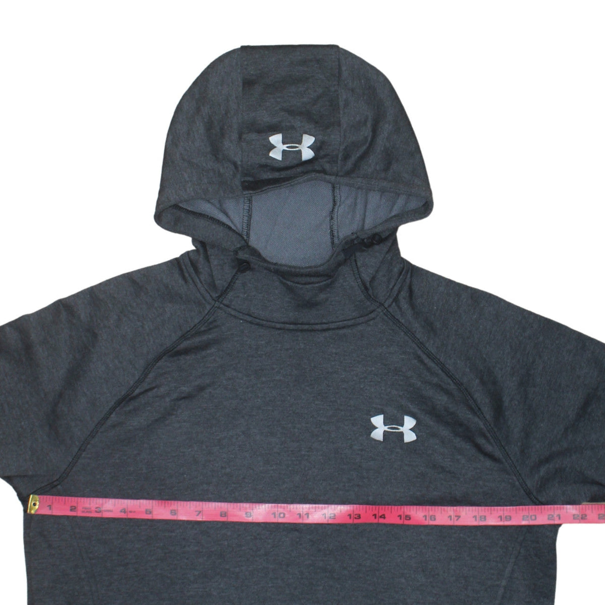 Under Armour Mens Grey Large Pullover Hoodie Lightweight ColdGear