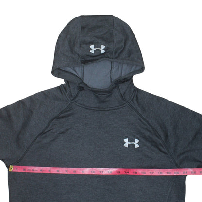 Under Armour Mens Grey Large Pullover Hoodie Lightweight ColdGear