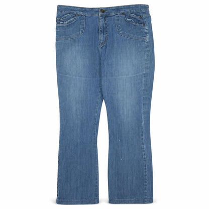 Beverly Hills Polo Club Mens Blue Straight Denim Jeans 40x32