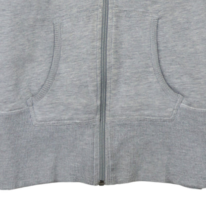 Nike Air Women's Grey Full Zip Hoodie Size M Cotton Blend