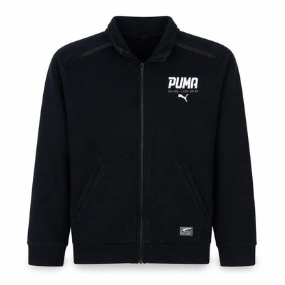 Puma Men's Black Full Zip Fleece Sweatshirt Size L
