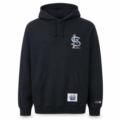 Champion Men's Black 2XL Pullover Hoodie MLB World Tour London Series