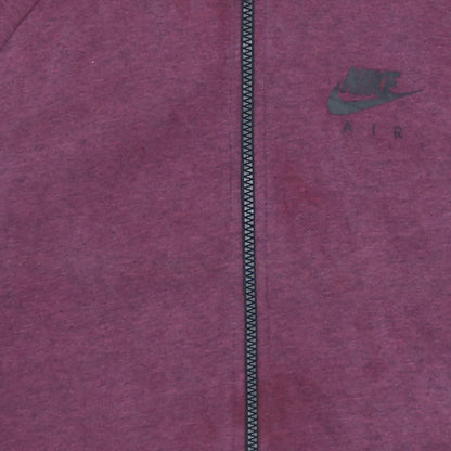 Nike Boys Burgundy Full Zip Hoodie XL (13-15 Years) Cotton Blend