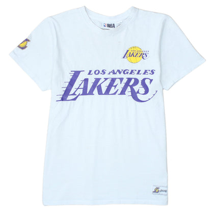 NBA Boys White Los Angeles Lakers LeBron James 12-13 Years Graphic T-Shirt