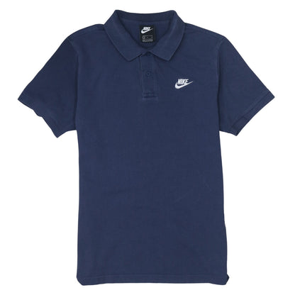 Nike Men's Blue Short Sleeve Cotton Polo Shirt Size S