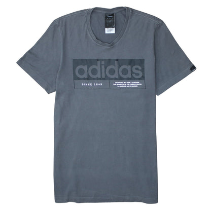 Adidas Men's Grey Graphic Logo T-Shirt Size S Short Sleeve Cotton