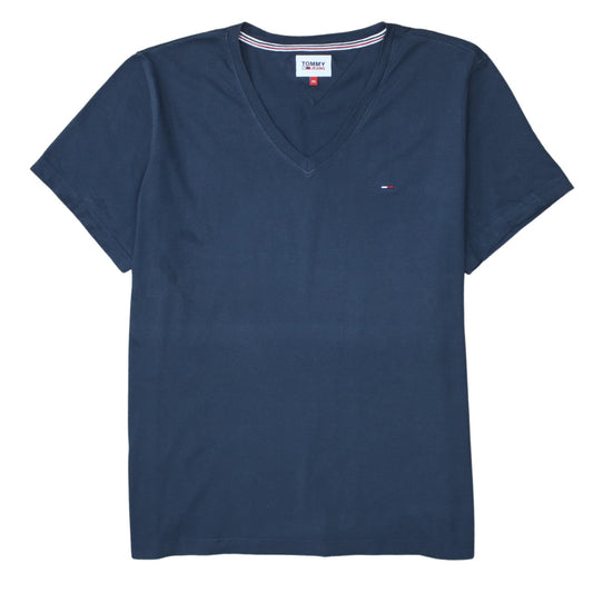 Tommy Jeans Men's Navy Blue V-Neck Cotton T-Shirt 3XL