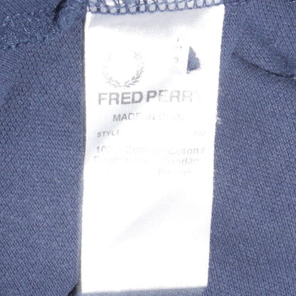 Fred Perry Men's Blue Slim Fit Polo Shirt 2XL Cotton