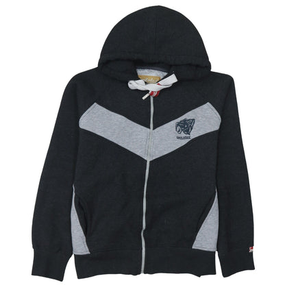 Smilodox Men's Black Full Zip Hoodie M Sports Gym Fleece