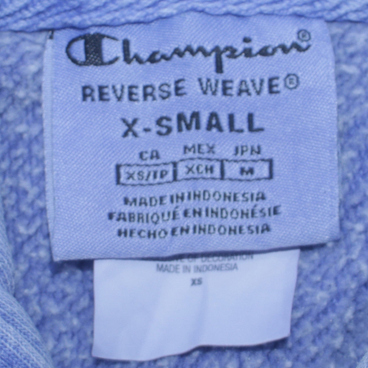 Champion Womens Blue XS Reverse Weave Pullover Hoodie