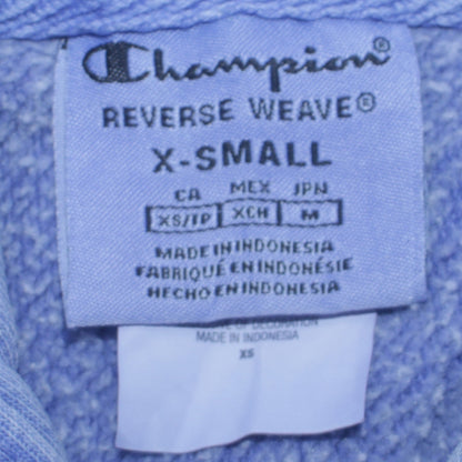 Champion Womens Blue XS Reverse Weave Pullover Hoodie