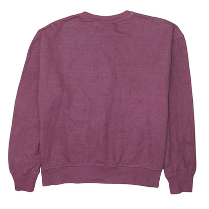 Disney Women Purple Stitch Sweatshirt Size 10/12 UK S Crew Neck