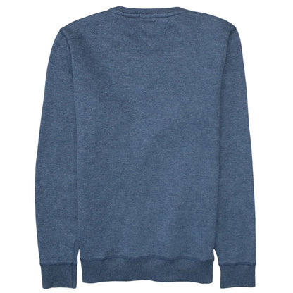 Tommy Jeans Men's Blue Regular Fit Cotton Blend Sweatshirt Size S