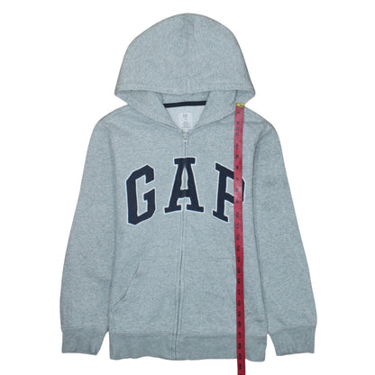 GAP Kids Boys Grey Full Zip Hoodie XL 12-13 Years Cotton Blend