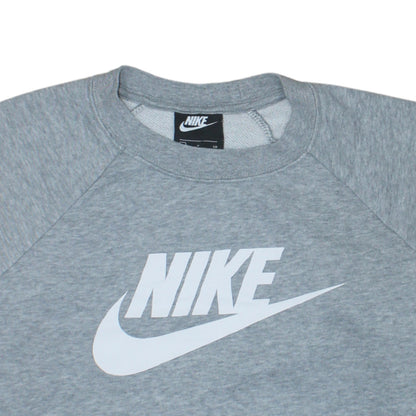 Nike Women Grey Small Crew Neck Pullover Sweatshirt