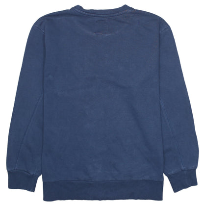Lee Mens Blue 2XL Pullover Sweatshirt Crew Neck Graphic Print