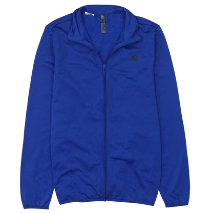 Adidas Boys Blue Full Zip Sweatshirt 13-14 Years Athletic Style