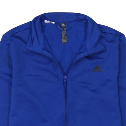Adidas Boys Blue Full Zip Sweatshirt 13-14 Years Athletic Style