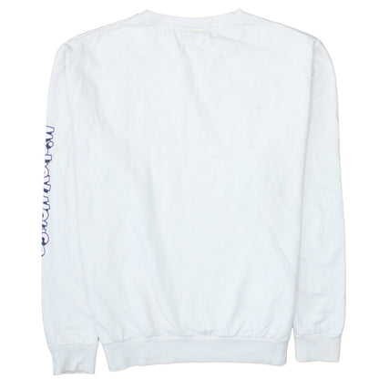 Disney Women White Mickey Mouse Print Sweatshirt Size 14 XL
