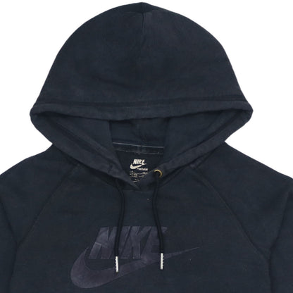 Nike Womens Black Pullover Hoodie Size S 8/10 Sportswear Logo Sweatshirt