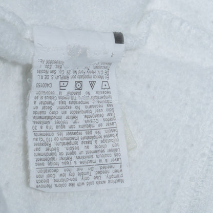 Champion Womens White XS Hoodie Pullover Logo Print Cotton Blend