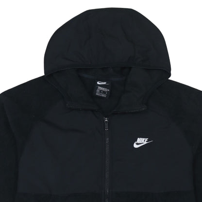 Nike Men’s Black Hooded Fleece Full Zip Jacket Size M