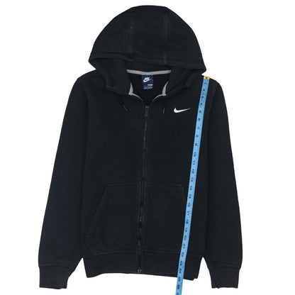 Nike Men's Black Full Zip Hoodie Small Fleece Hooded Sweatshirt