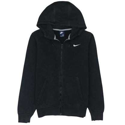 Nike Men's Black Full Zip Hoodie Small Fleece Hooded Sweatshirt