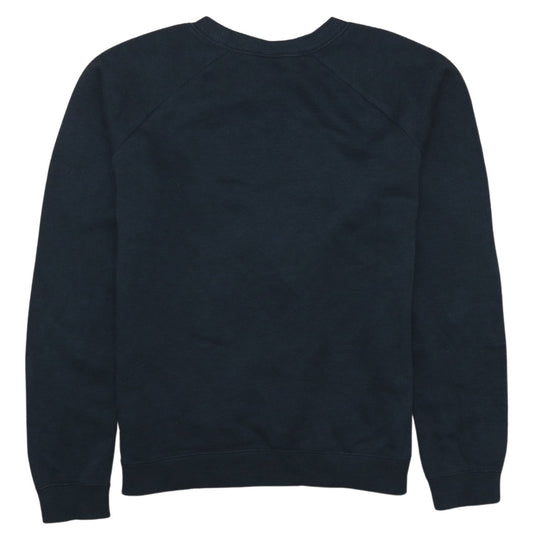 Nike Womens Black Small Pullover Sweatshirt with Logo Print