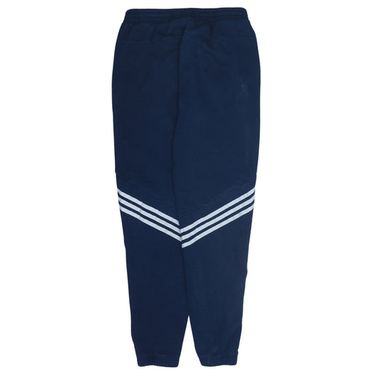 adidas Boys Blue Jogger Trousers 15-16 Years Elastic Waist Side Stripe