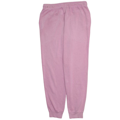 Nike Women's Pink Jogger Sweatpants M Fleece Cotton Blend