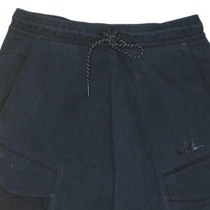 Nike Men's Black Cargo Jogger Trousers Size S Fleece Cotton Blend