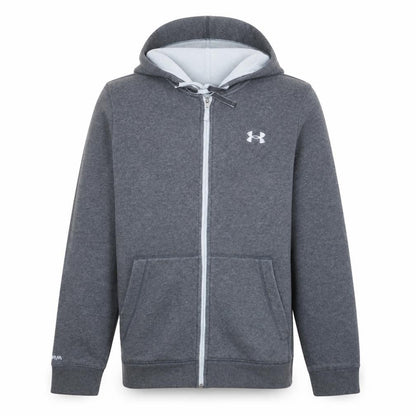 Under Armour Men's Grey Full Zip Fleece Hoodie Size M