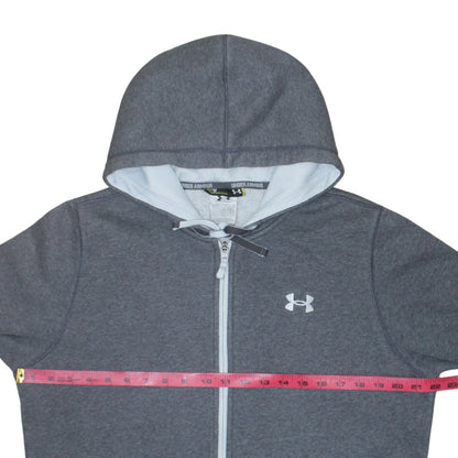 Under Armour Men's Grey Full Zip Fleece Hoodie Size M