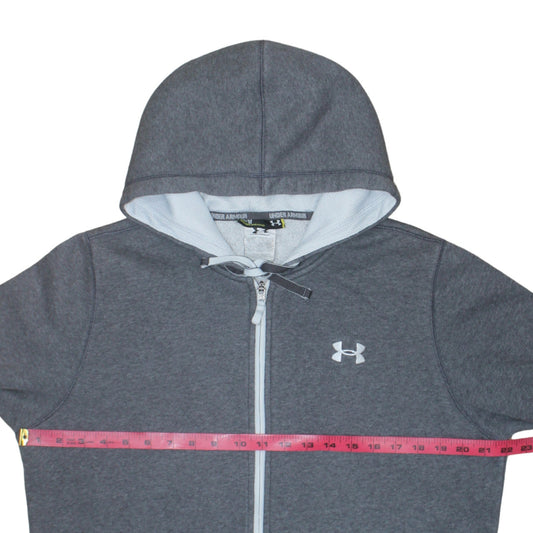 Under Armour Men's Grey Full Zip Fleece Hoodie Size M