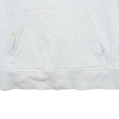 Adidas Womens Beige Hooded Pullover Sweatshirt Size L Logo Print
