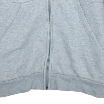 adidas Men's Grey Full Zip Hoodie Size M Sportswear