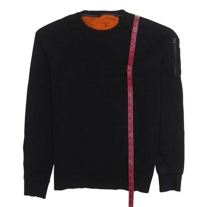 Alpha Industries Men's Black Crew Neck Pullover Sweatshirt L