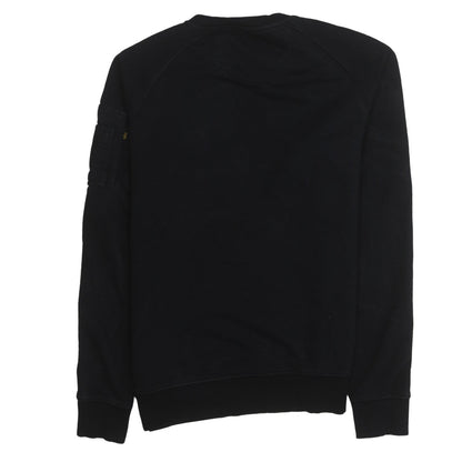 Alpha Industries Men's Black Crew Neck Pullover Sweatshirt L