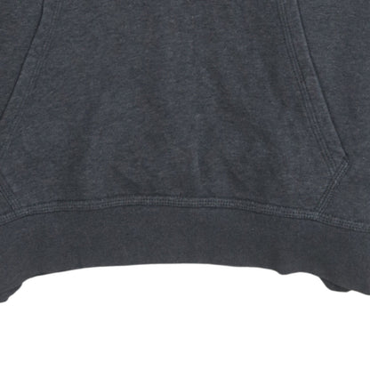 Nike Men Grey Pullover Hoodie M Regular Fit Fleece Sweatshirt