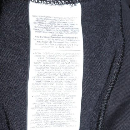 Nike Women's Black Full Zip Hoodie Medium Cotton Blend Sweatshirt