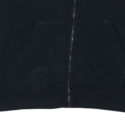 Nike Women's Black Full Zip Hoodie Medium Cotton Blend Sweatshirt