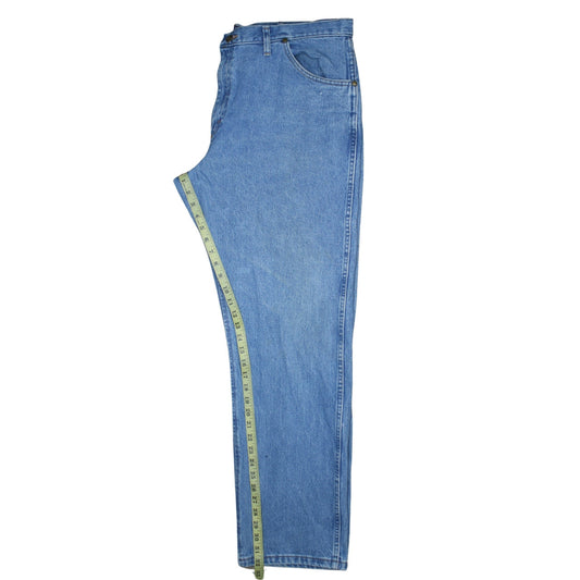 Wrangler Men's Blue 40x32 Regular Fit Straight Denim Jeans