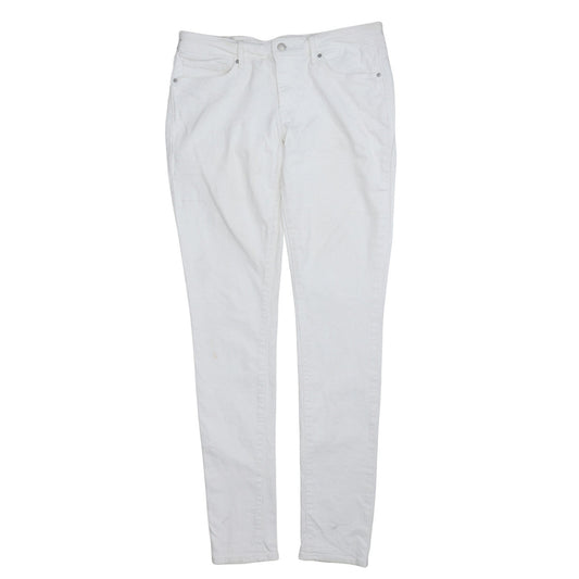 Levi's Women's White 711 Skinny Jeans Size 30 Mid Rise Denim