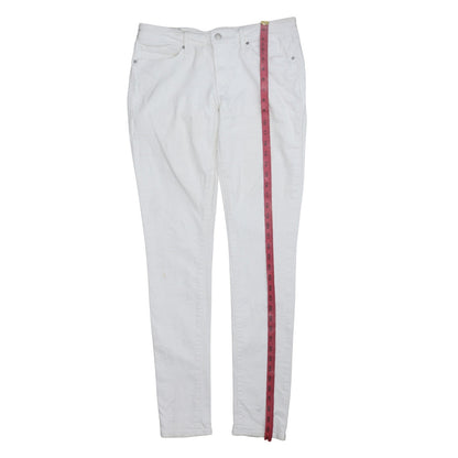 Levi's Women's White 711 Skinny Jeans Size 30 Mid Rise Denim