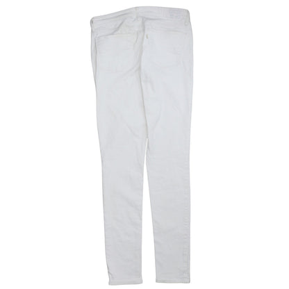 Levi's Women's White 711 Skinny Jeans Size 30 Mid Rise Denim