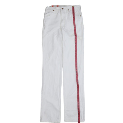 Wrangler Women's White Straight Leg Jeans Size 12 Regular Fit Cotton Denim