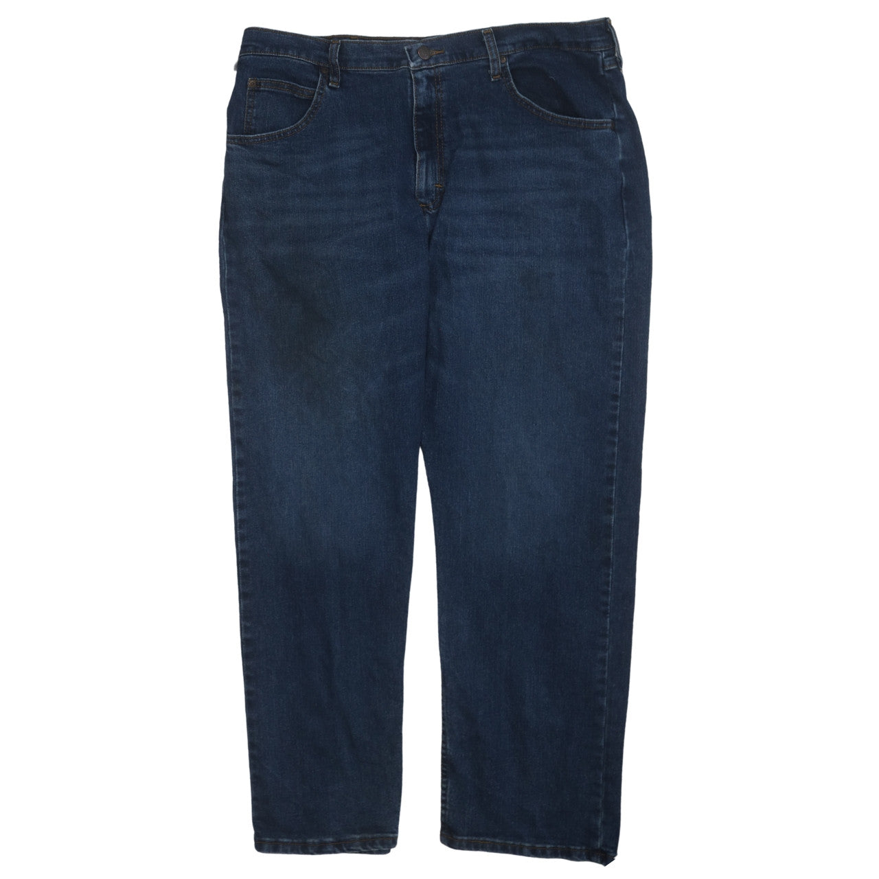 Wrangler Men Blue Regular Fit Straight Leg Denim Jeans 36x29