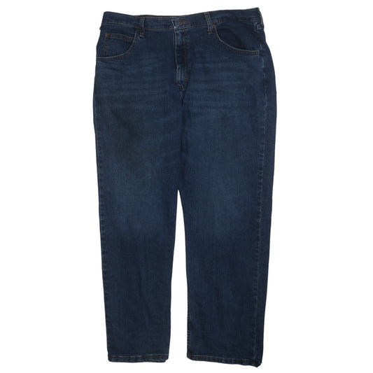 Wrangler Men Blue Regular Fit Straight Leg Denim Jeans 36x29