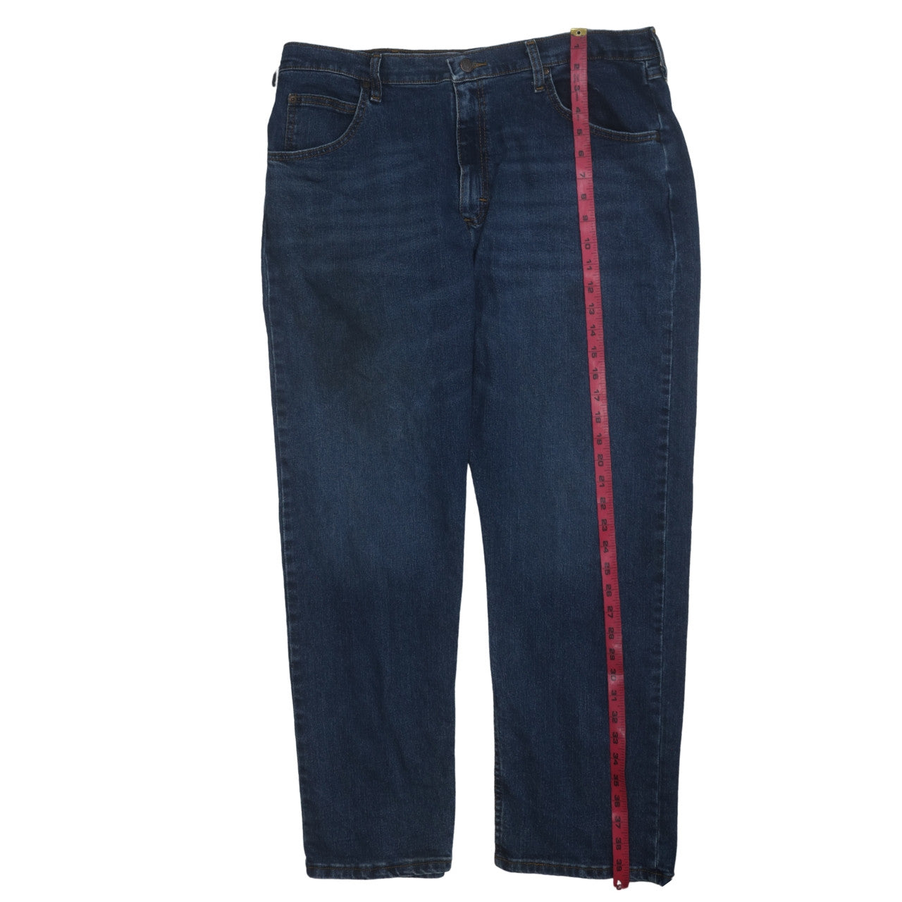 Wrangler Men Blue Regular Fit Straight Leg Denim Jeans 36x29